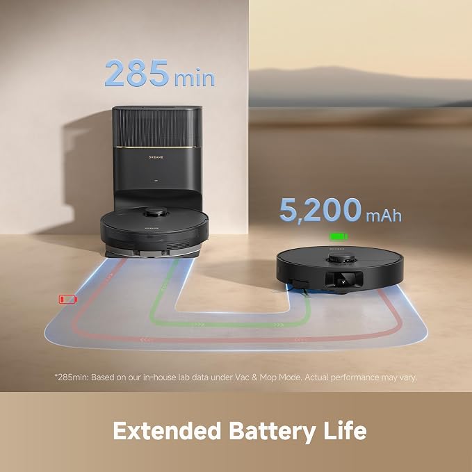 DREAME D20 Pro Plus Robot Vacuum, 000Pa Suction, DuoBrush - Image 9