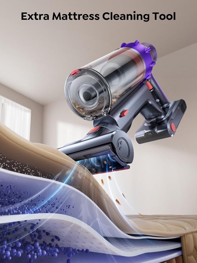 SMOTURE Cordless Vacuum Cleaner, 650W 55KPA 70Mins Vacuum Cleaners - Image 5