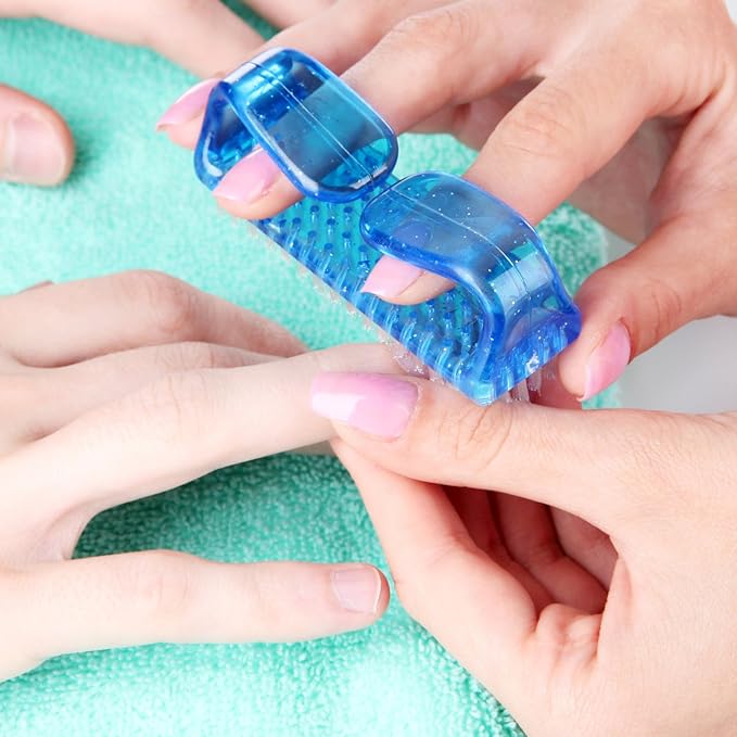 EBOOT 4 Pieces Handle Plastic Nail Brush Nail Hand Scrubbing Cleaning Brush - Image 4