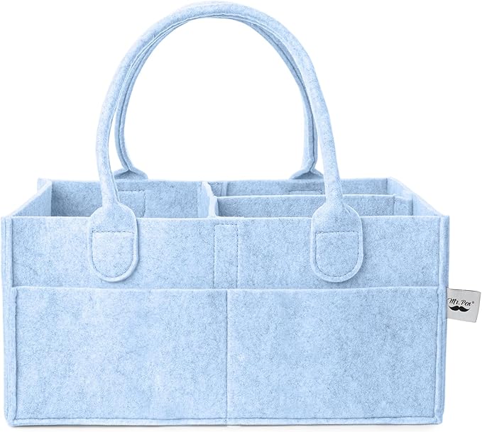 Mr. Pen- Baby Diaper Caddy Organizer, Sky Bliss, Baby Caddy Organizer by MrPen
