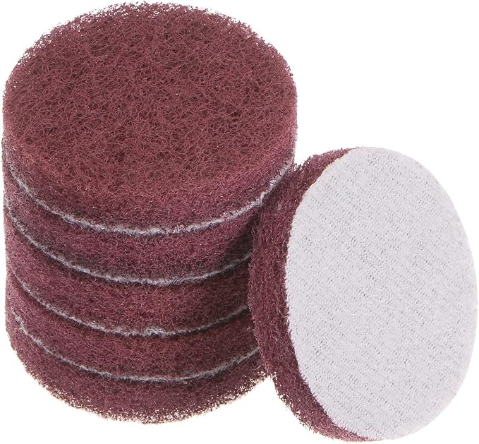 HARFINGTON 6pcs Drill Power Brush 2 inch Tile Scrubber Scouring Pads 320-400 by HARFINGTON