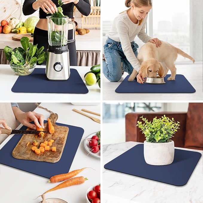 WISELIFE Dish Drying Mat Super Absorbent Drying Mat Large Dish Drying Mats - Image 7