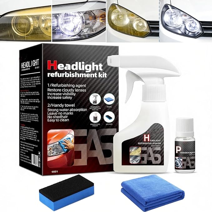 Headlight Restoration Kit, Headlight Cleaner: Erase Yellowing & Oxidation by Unknown