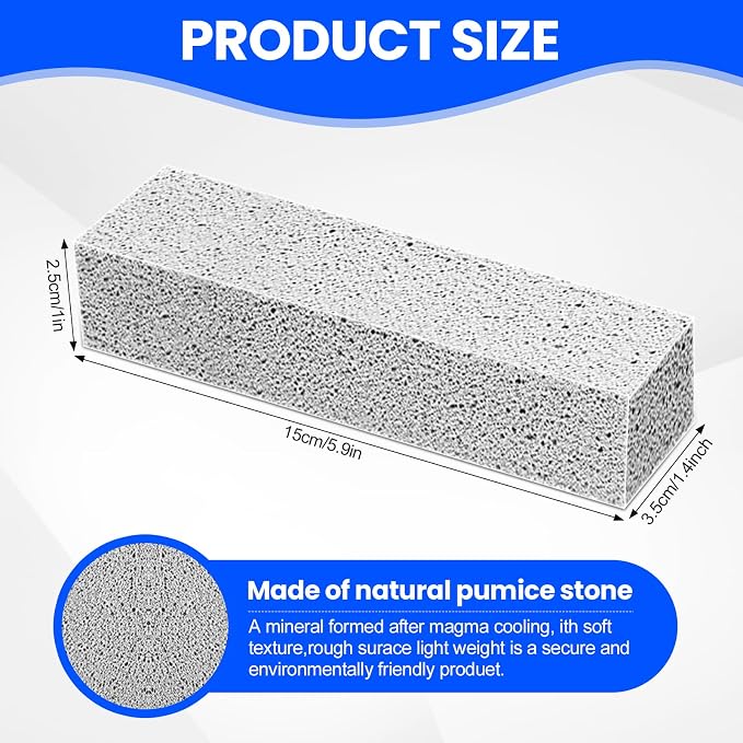 6 Pack Pumice Stone Toilet Bowl Cleaner, Pumice Stone - Image 2