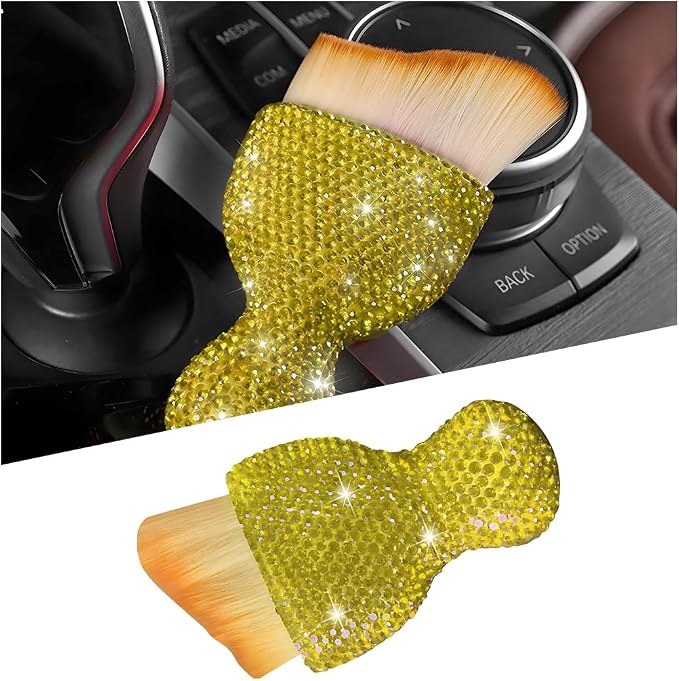 Bling Car Detailing Brush, Crystal Rhinestone Non-Scratch Vehicle Cleaning Dust by Unknown