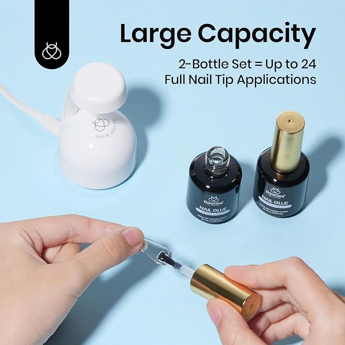 Beetles 2Pcs 15ml HEMA-Free Nail Glue Gel - Image 6