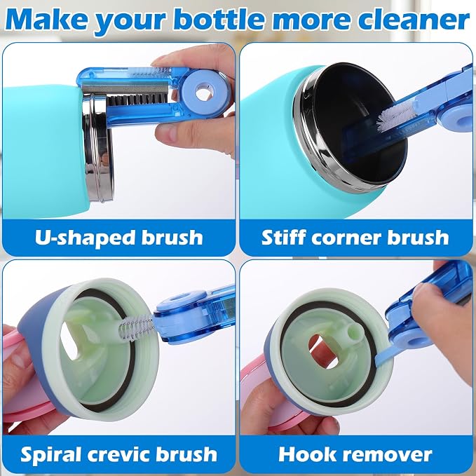 Palksky Water Bottle Cleaning Brush Kit, Brush and Straw Cleaner - Image 6