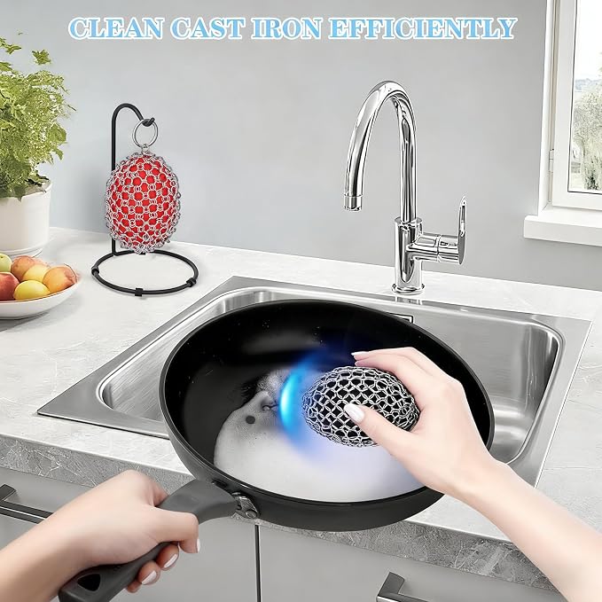 Cast Iron Scrubber & Scraper Set - Image 5