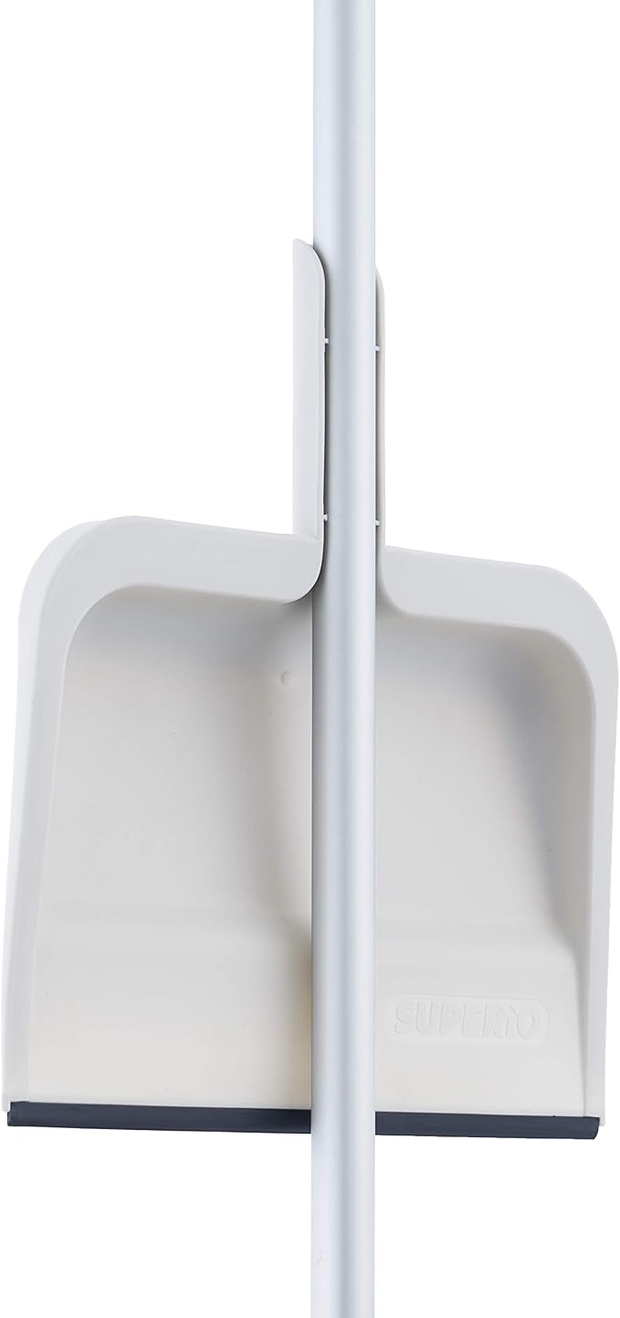 Superio Angle Broom and Clip-On Dustpan Set, Slim Hand Broom Telescopic Handle - Image 4