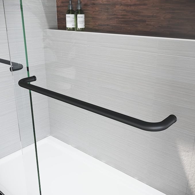 56-60" W x 72" H Adjustable Semi-Frameless Sliding Shower Door, Certified 3/8" - Image 7