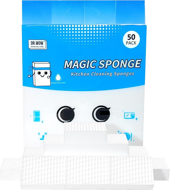 50 Ct Thick Melamine Sponges 1.18in by DrWOW