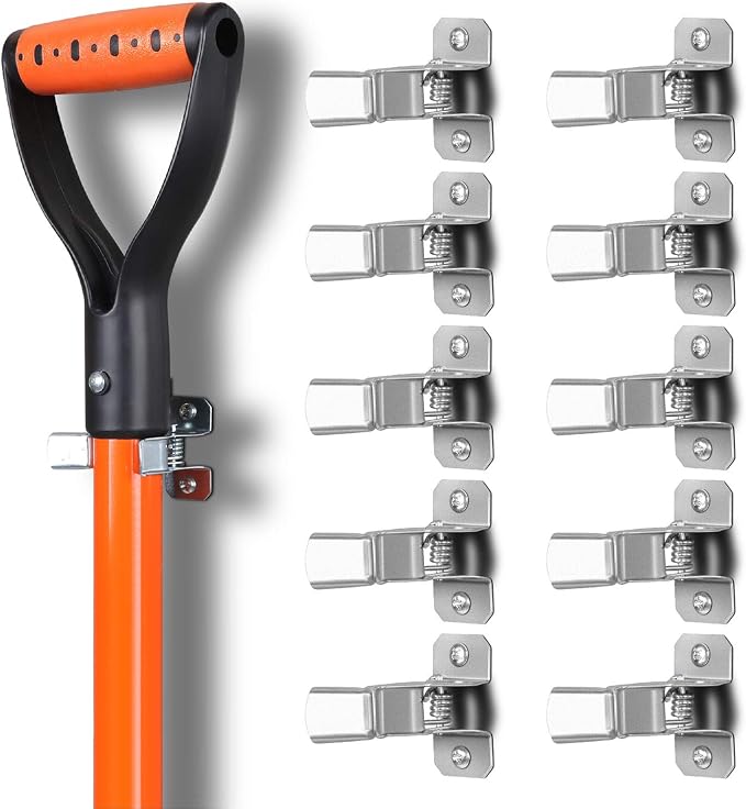 HORUSDY 10 Pack Spring Grip Mop and Broom Holder by HORUSDY