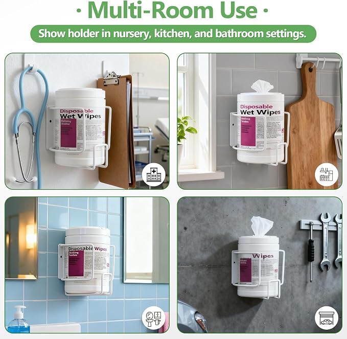 Wall-Mount Wipes Holder, Wipes Dispenser - Image 7