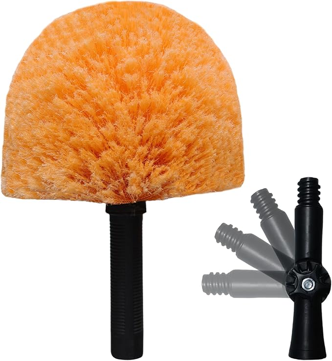 1 Pack Twist-On Cobweb Duster Head Brush – High Efficiency Spider Web Brush by Providequalityproducts