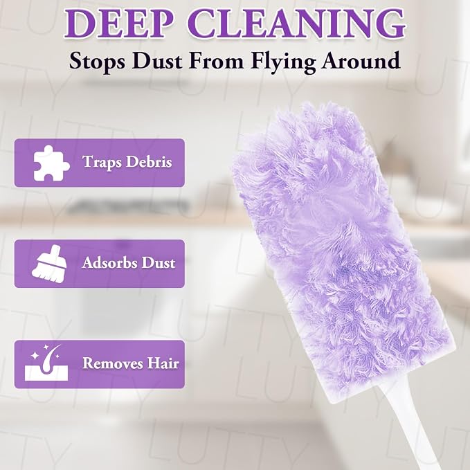 Dusters Refills 60 Count 360°Double-Sided Electrostatic Dusting Pads - Image 2
