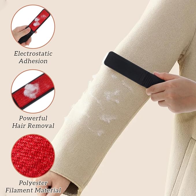 8PCS Mini Lint Brushes, Portable Foldable Lint Brush - Image 4