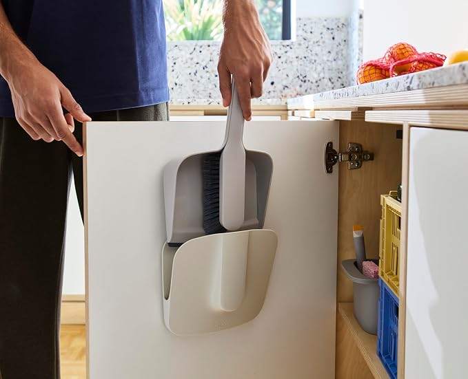 Joseph Joseph CleanTech Wall-Mounted Indoor Dustpan & Brush Set - Image 3
