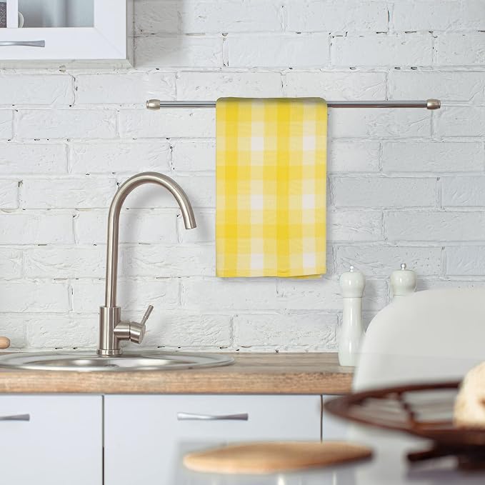 Kitchen Towels Set of 6 Soft Premium Cotton Highly Absorbent Dish Towels 20X30 - Image 3