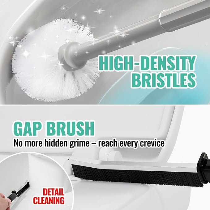 2PACK 4 in 1 Toilet Brush and Plunger Set - Image 6
