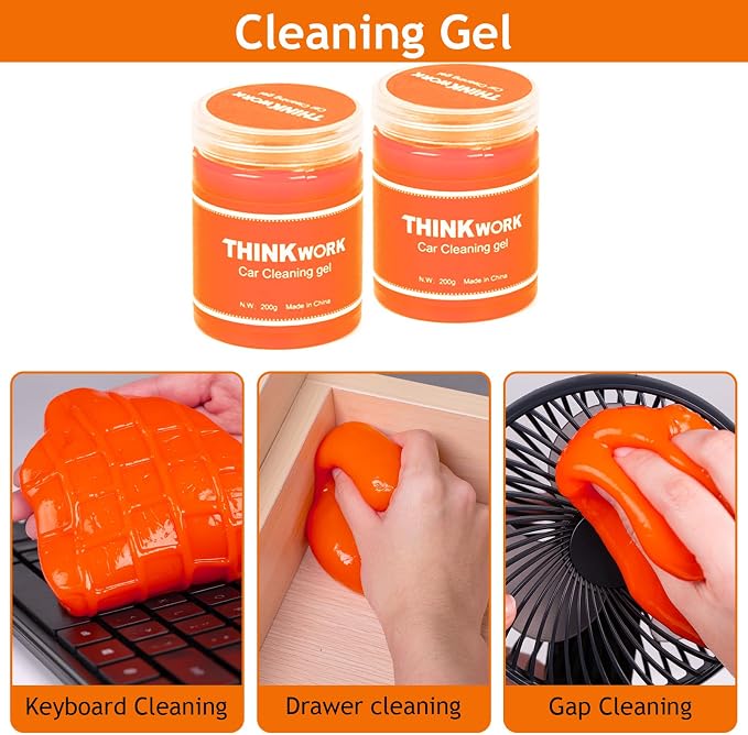 THINKWORK Windshield Cleaner Tool, Car Detailing Kit Interior, Car Cleaning Kit - Image 4
