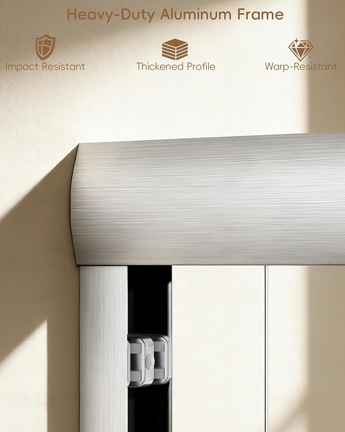 Shower Door 56-60'' W x 72'' H Semi-Frameless & Double Sliding, 1/4 inch - Image 2