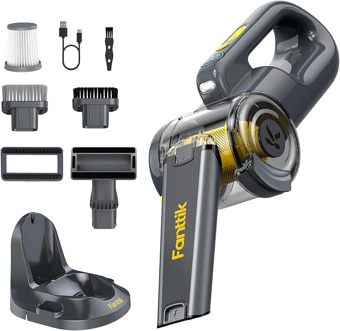 Fanttik Fold V10 Ultra Deluxe Handheld Vacuum Cordless, 17kPa Suction Power by FANTTIK%C2%AE