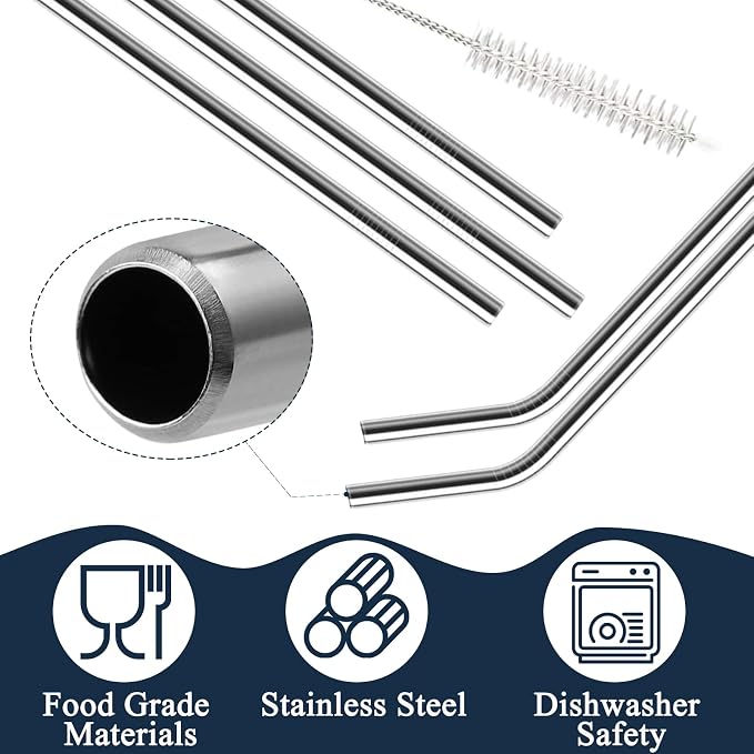 6 Pack Stainless Steel Straw Replacement 40 oz - Image 4