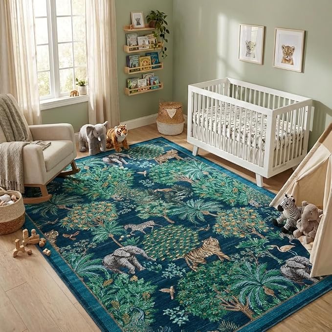 GarveeHome Jungle Washable Rug 9x12 Area Rugs - Image 2