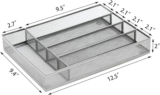 JANE EYRE Drawer Organizer, Cutlery Tray Silverware Flatware Storage Divider - Image 4