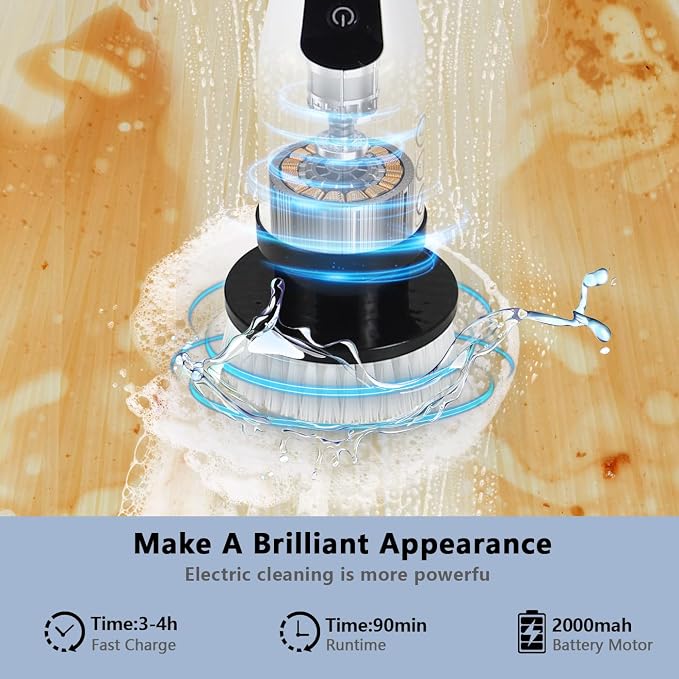 NEWONE Electric Spin Scrubber, Cordless Cleaning Brush - Image 5
