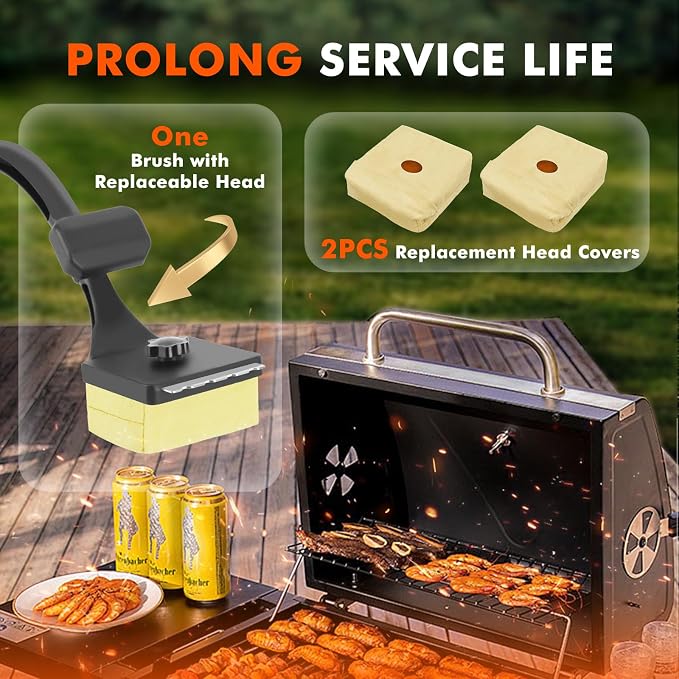 Sponge Grill Brush for Outdoor Grill, Upgraded Safe Bristle Free Grill Brush - Image 6