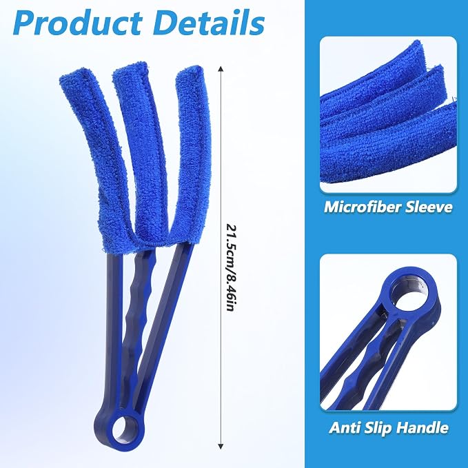 Blind Cleaner Duster Tool, 2 Pack 3 Arms Blind Duster - Image 2