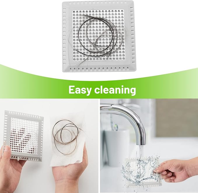 Drain Hair Catcher, Shower Drain Cover Hair Catcher Shower Drain Strainer - Image 3