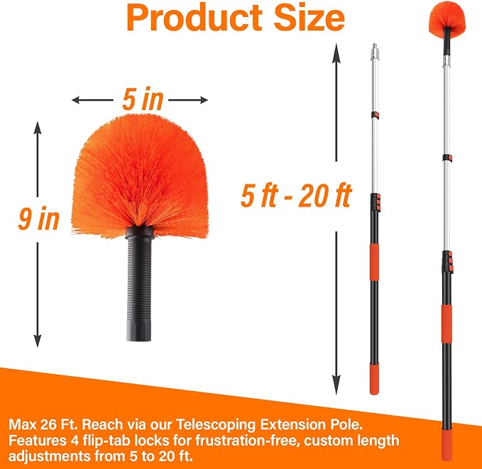 26FT Cobweb Duster with Extension Pole - Image 5