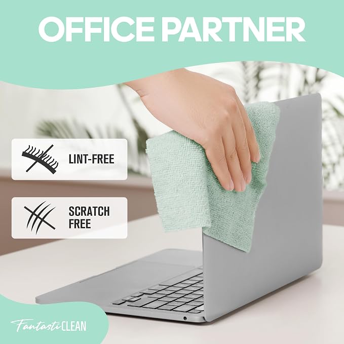 Fantasticlean Microfiber Cleaning Cloth Roll -60 Pack, Tear Away Paperless - Image 7