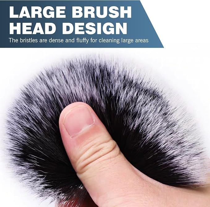Car Detailing Brush, Non-Slip Handle Ball-Shaped Multi-Function Cleaning Tool - Image 4