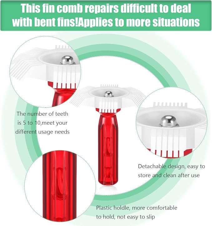 3 Pieces Air Conditioning Brush Set Includes FCR6 Ring Fin Comb Air Conditioner - Image 3