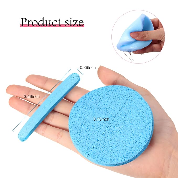 Patelai 120 Pieces Compressed Facial Sponge - Image 4
