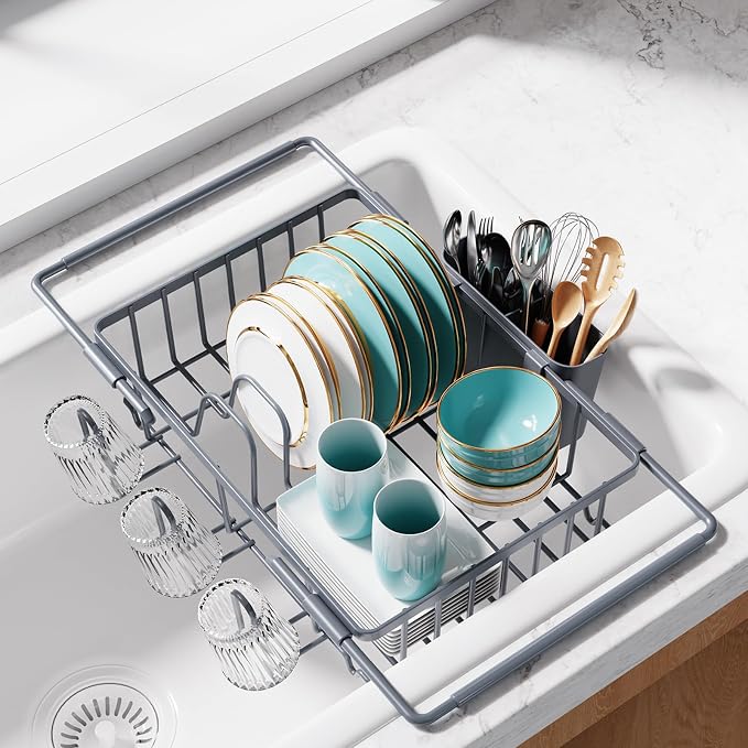 Dish Drying Rack in Sink by Sakugi