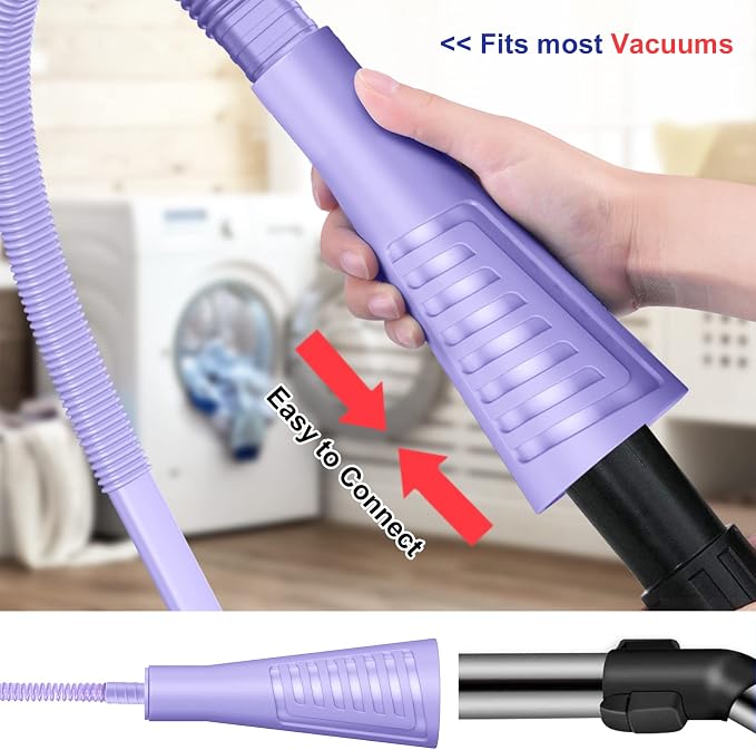 Sealegend 2 Pack Dryer Vent Cleaner Kit Vacuum Hose Attachment, Dryer Lint - Image 4