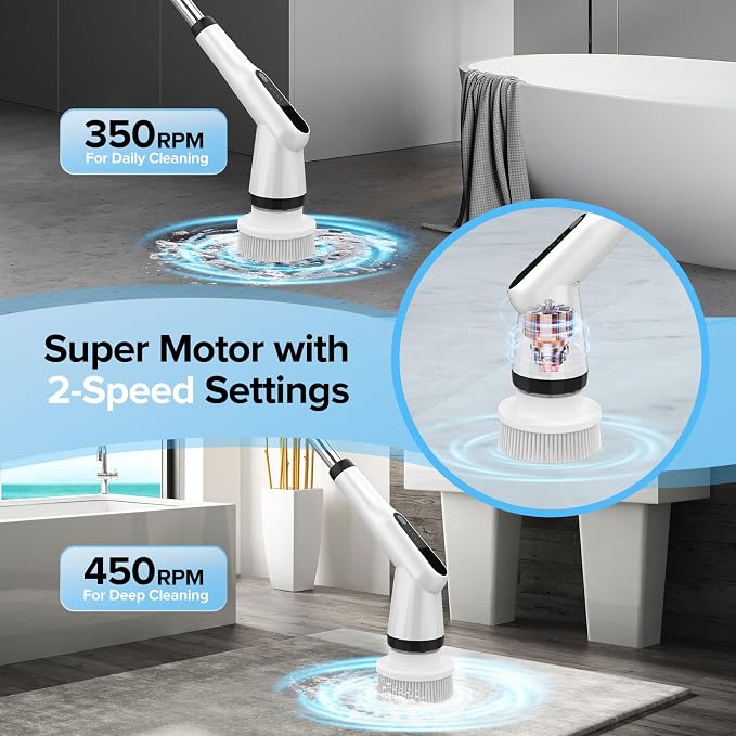 Electric Spin Scrubber, Dreazu IPX7 Shower Scrubber - Image 5