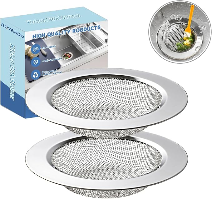 RQYEKDO Kitchen Sink Strainer Stainless Steel by rqyekdo