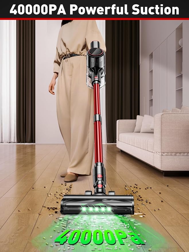 Cordless Vacuum Cleaner, 40KPA 8-in-1 Vacuum Cleaners - Image 2