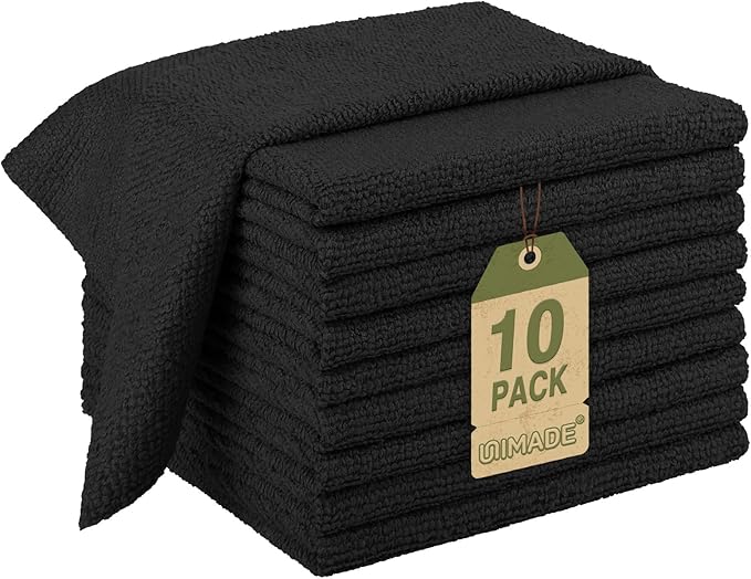 Microfiber Cleaning Cloth, 10 Pack Reusable Microfiber Towels by Unimade
