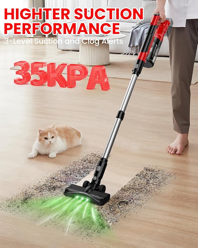 Cordless Vacuum Cleaner for Milwaukee M18 Battery, 7-in-1 Lightweight Stick - Image 2