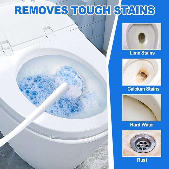 200 Count Disposable Toilet Brush, Toilet Cleaner Wand Refills Compatible - Image 7