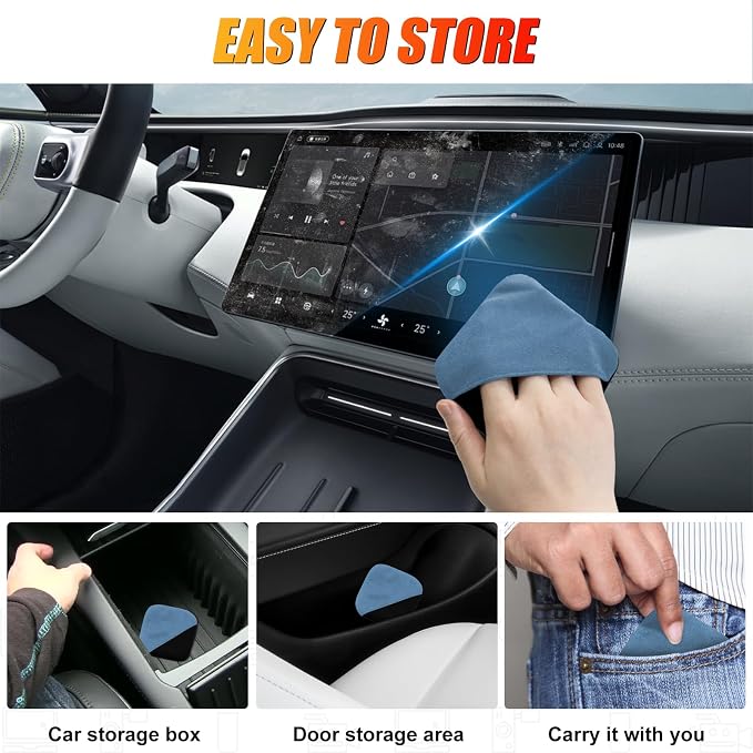 SuperKaKa Car Screen Cleaner- Vehicle Touchscreen Microfiber Cleaning Cloth - Image 6