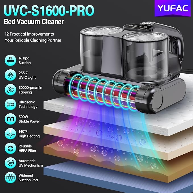 Mattress Vacuum Cleaner 5 in 1 Bed Vacuum Cleaner - Image 2