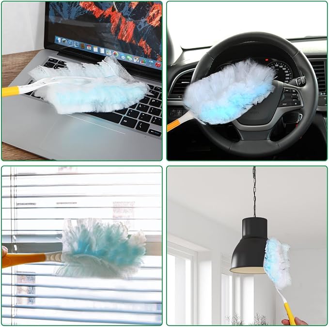 Duster Refills, Static Dust Removal Brush Disposable Replacement Head Compatible - Image 6