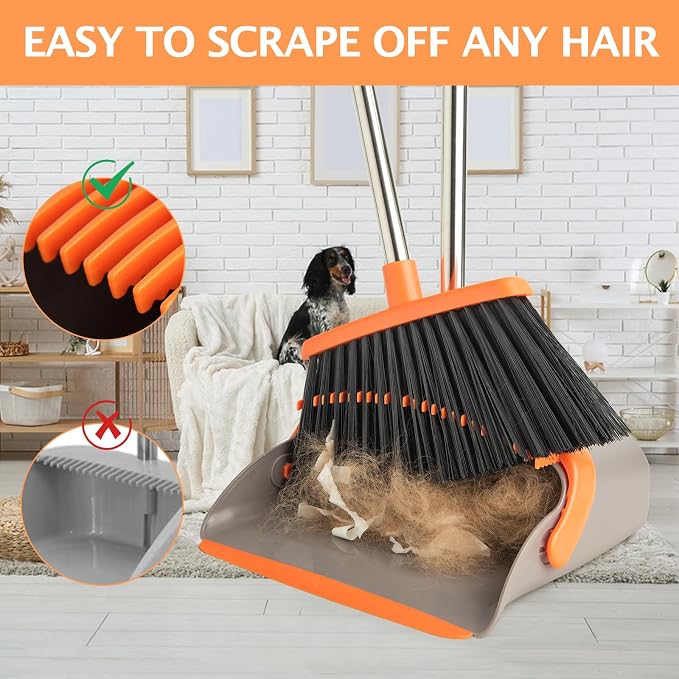 2-Pack Broom and Dustpan Set - Image 4